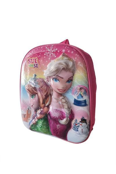 glowfit Girl Sue and Se Embossed 5D Kindergarten Nursery and Daily Use School Bag