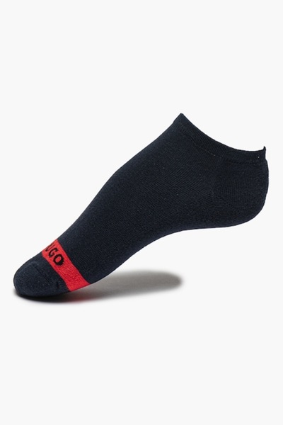HUGO - Set of ankle socks - 3 pairs, Red, Navy Blue, Size 39-42