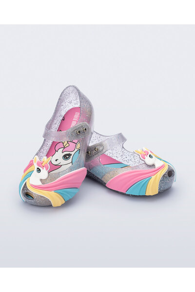 Mini Melissa Ultragirl Unicorn Bebek Sandaleti Simli