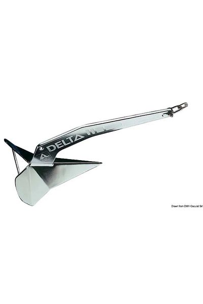 OSCULATI Ancoră Delta SS 10-63 Kg, 50 Kg, Oțel Inoxidabil
