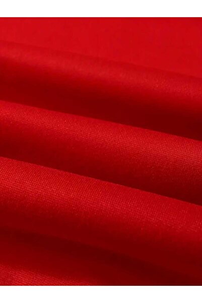 caddekombin Sk-Zoo University Printed Hooded Pocket Cotton Red Sweatshirt