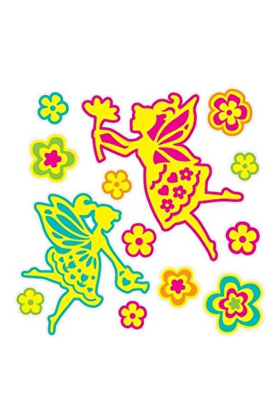 Dali Autocolante fluorescente pentru camera copiilor, design cu zâne și flori...