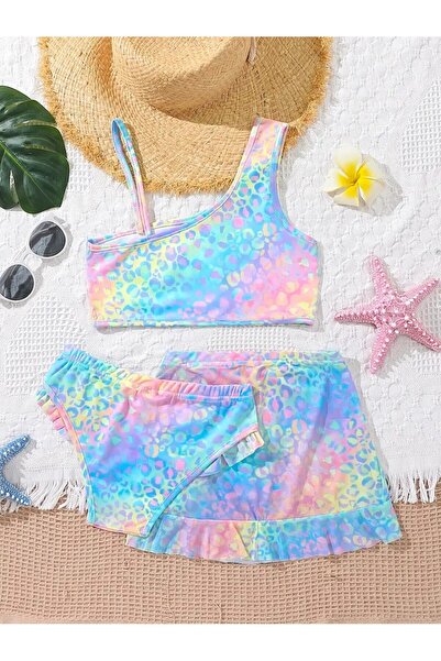 LORE MİEL Etekli Kız Çoçuk Bikini Takımı