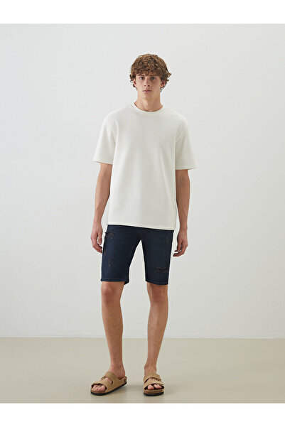 LC Waikiki Pantaloni scurți de jeans pentru bărbați, cu croiala super skinny