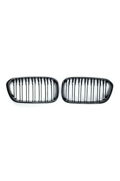 INGENIO Grile duble Negru Lucios compatibil cu BMW Seria 1 F20 F21 2015-2017
