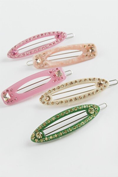 Ronanna Μικτή πέτρινη πόρπη με κλιπ