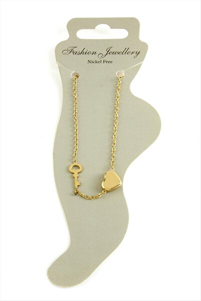 CT STONES خلخال من الفولاذ الفاخر على شكل قلب