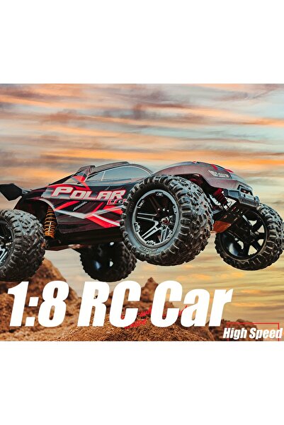 LRS STORE Profesyonel RC Kumandalı Araba 80 Km Hız Yapan Off Road Polar Pro Arazi Aracı 1:8 Ölçek 46 Cm