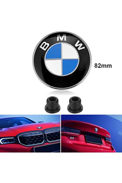 OEM Emblemă rotundă pentru capotă față, 82 mm, pentru seria BMW