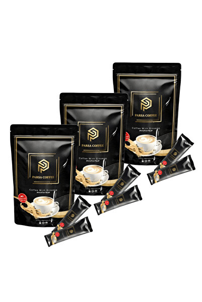 parsa coffee قهوة بارسا بالجنسنج سريعة التحضير 15 ظرف * 20جرام