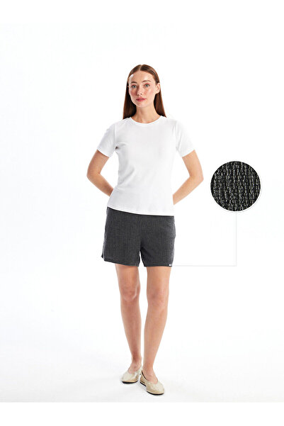 LC Waikiki Women's Straight Shorts - Elastic Waist