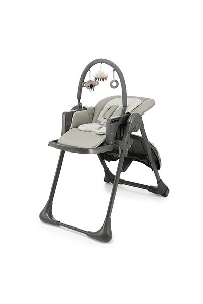 Kinderkraft ΠΟΛΥΘΡΟΝΑ ΤΡΑΠΕΖΑΡΙΑΣ ΜΕ ΚΟΙΛΙΑ, ΠΤΥΣΣΟΜΕΝΗ, ΓΚΡΙ