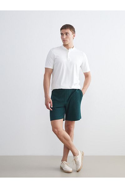 LC Waikiki Ανδρικό βαμβακερό χτενισμένο σορτς Standard Fit