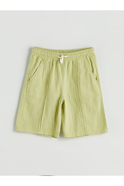 LC Waikiki Özmarka Νέα Σεζόν Αγορίστικο Σορτς Μουσελίνα με Ελαστική Μέση