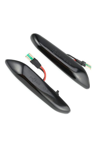 ASKSA Set 2 buc lampi dinamice semnalizare aripa LED, ASKSA, Compatibil cu BMW E46 E60 E61 E82 E83 E84 E88