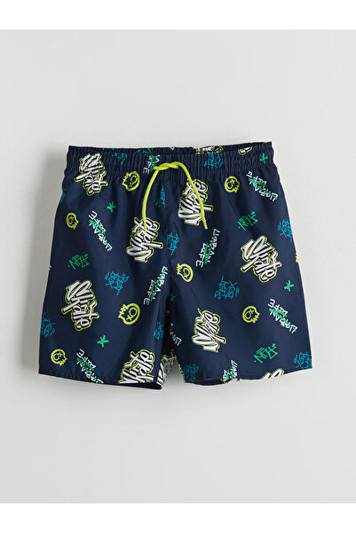 LC Waikiki Pantaloni scurți de baie pentru băieți Özmarka, sezon nou, cu usca...