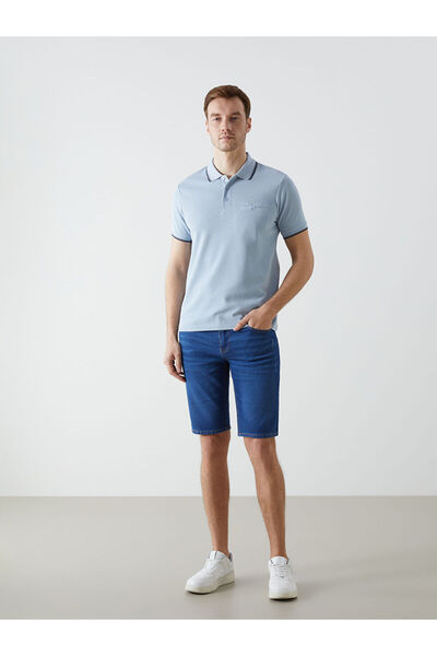 LC Waikiki Nevavm Standard Fit Men's Jean Shorts with a Difference