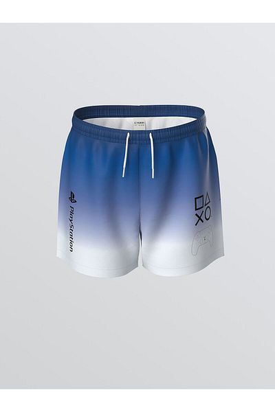 LC Waikiki Ανδρικό σορτς μαγιό με στάμπα PlayStation Quick Dry UV Protection