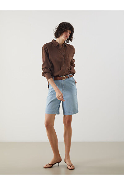 LC Waikiki شورت جينز نسائي من NEVAVM Farkily Bermuda Fit