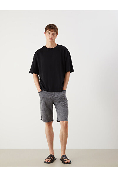 LC Waikiki Nevavm Standard Fit Men's Jean Shorts with a Difference