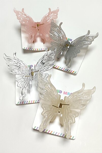 dekofon مشبك معدني على شكل فراشة 10 سم