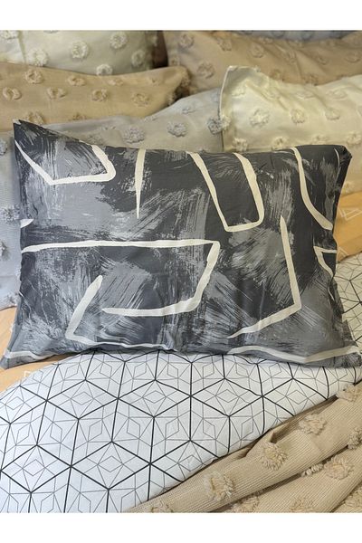 ŞENER HOME 100% Cotton Satin 2-Piece Hobby Pillow Case 50X70 cm