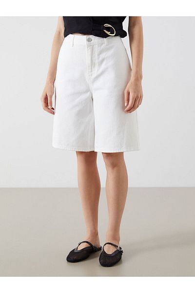 LC Waikiki Γυναικείο τζιν σορτς Bermuda Fit