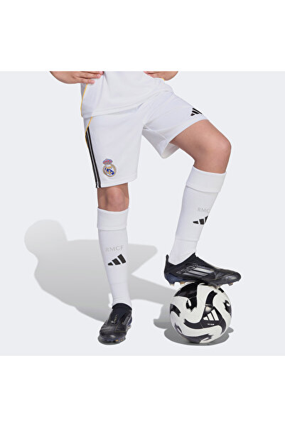 adidas Real Madrid 25-26 İç Saha Çocuk Beyaz Futbol Şortu
