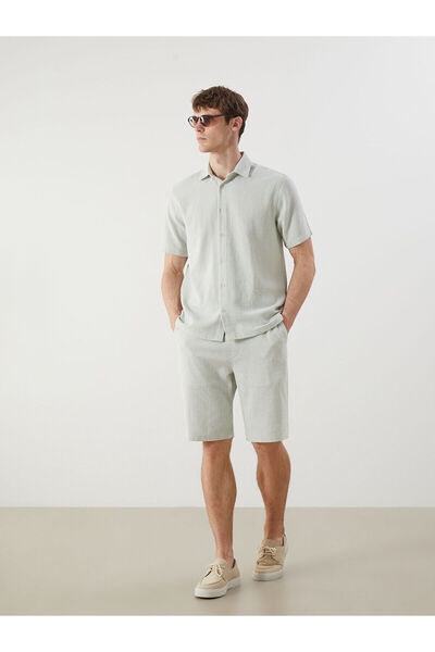 LC Waikiki Peak New Season Standard Fit Linen Look Men's Shorts