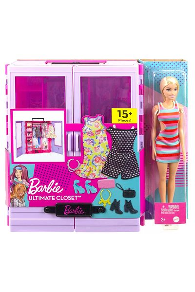 Barbie DOLL'S CABINET WITH DOLL