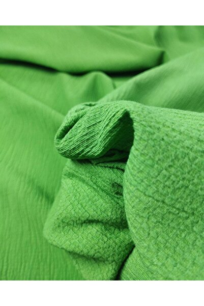 Kumaş Parça Бюрмючкюлю віскозна тканина кольору трави (ширина 150 см x довжин...