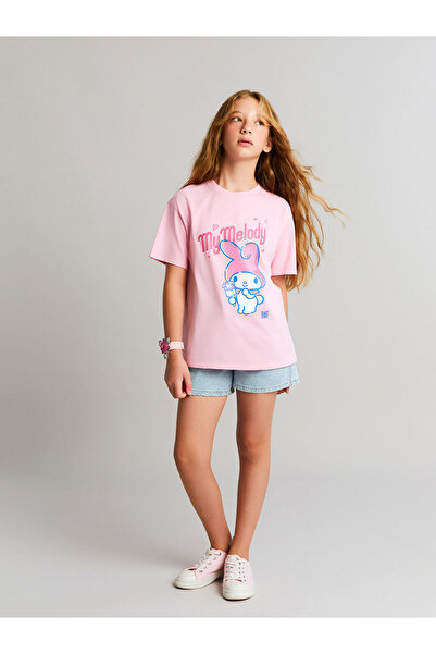 LC Waikiki LCW Kids Taşlı Kız Çocuk Jean Şort