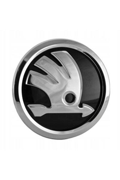 OEM Emblemă compatibilă SKODA 80mm pentru capotă, ABS, montare bandă adezivă