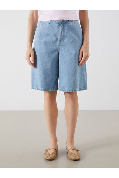 LC Waikiki Γυναικείο τζιν σορτς Bermuda Fit