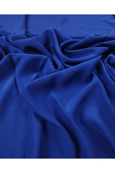 Kumaş Parça Țesut din viscoză Saks în culoarea albastră (lățime 150 cm x lungime 140 cm)