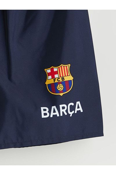 LC Waikiki Бански шорти с щампа Barcelona за момчета с ластик на талията