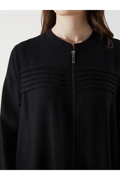 LC Waikiki LCW Grace Bisiklet Yaka Kadın Ferace (W5)