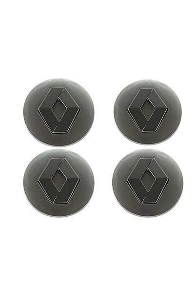 Renault Set 4 capace jante Renault, Argintiu, 57mm