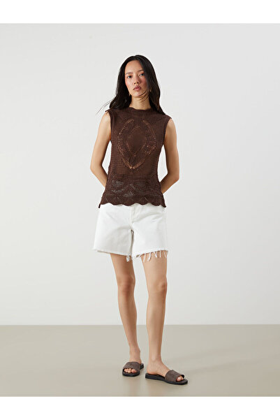 LC Waikiki Pantaloni scurți din denim pentru femei Peak New Season Bermuda Fit