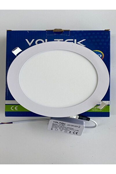 Voltek 12W SIVA ALTI LED PANEL BEYAZ KASA. BEYAZ IŞIK