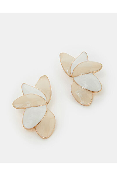 Accessorize ENAMEL PETAL SHORT DROP Tort