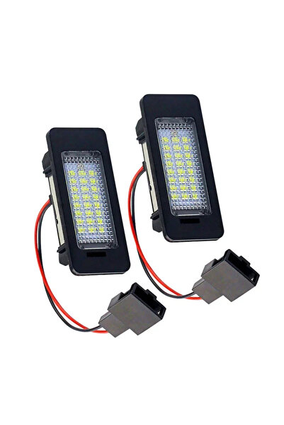 GÜMRÜK BEY 24 SMD LED Plaka Lambası Aydınlatma 2'li Set – VW Golf, Jetta, Pas...