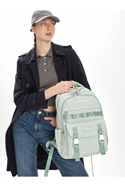 Pierre Cardin Green Children's School Backpack 07Pck2318