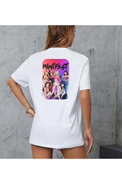 lewibafashion TRICOU OVERSIZE CU DESIGN ANIME, CU TEXT MANIFESTAT