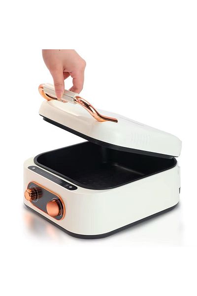 Tradeo 3-in-1 Electric Hot Pot Grill, 1800W Multi-Function Cooker with Non-stick Coating, Double Pan Design