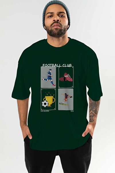 Ankhises Tricou oversize imprimat în față Football Club Bărbați Femei Tricou ...