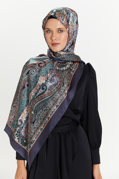 Setrms Etnik Paisley Desen İpek Şal