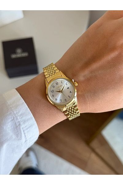 Homies Guaranteed Premium Women's Wristwatch Gold (White Dial) Rshms-236