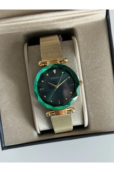 Homies Guaranteed Premium Women's Wristwatch Gold (Green Dial) Rshms-250