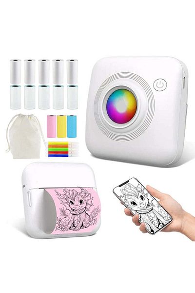 Generic Mini Portable Printer X 3, Print Pod, Bluetooth Smart Pocket Inkless Thermal Printer